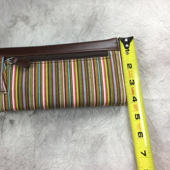 Longaberger Homestead Bag and Wallet Striped Tote and Wallet Matching Set - Picture 4 of 14